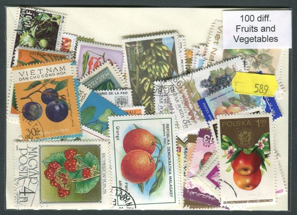 Fruit + Veg 100 Stamps (589)