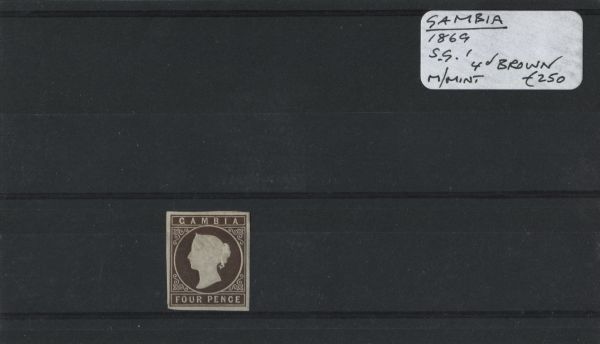 Gambia 1869 SG.1 M/M