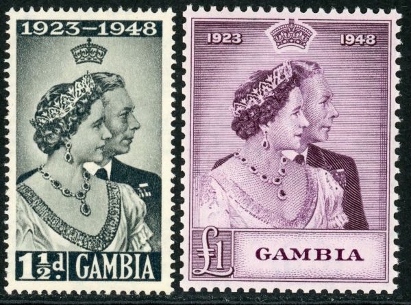 Gambia 1948 SG.164-165 U/M