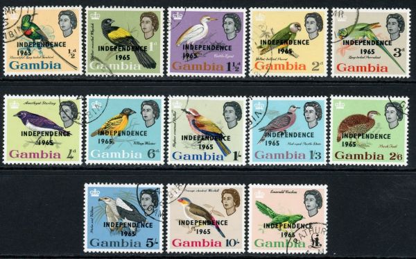 Gambia 1965 SG.215-227 F/U