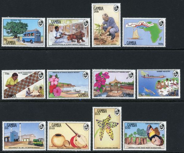 Gambia 1990 SG.1039-1050 U/M