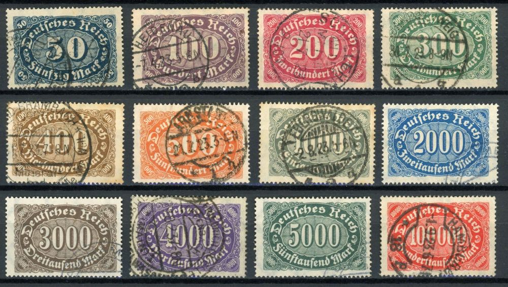 Germany 1922-3 SG.235-246 F/U (2)