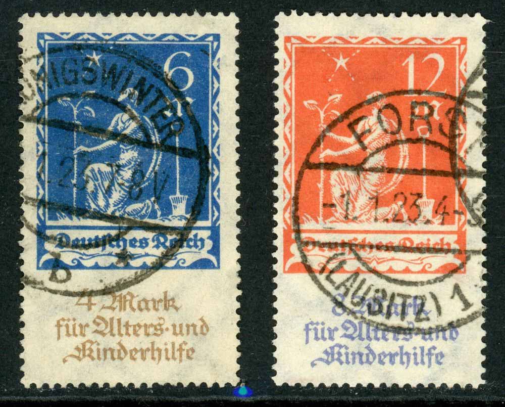 Germany 1922 SG.247-248 F/U (1)