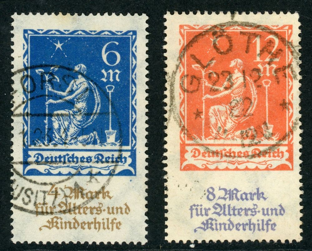 Germany 1922 SG.247-248 F/U (2)