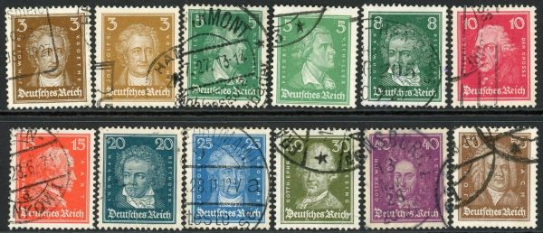 Germany 1926-27 SG.400-412 F/U