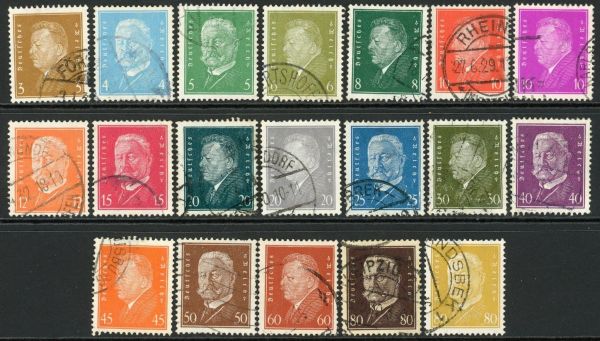 Germany 1928-32 SG.424-442 F/U