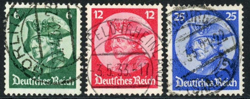 Germany 1933 SG.490-492 F/U