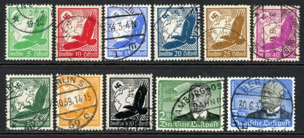 Germany 1934 SG.526-536 F/U