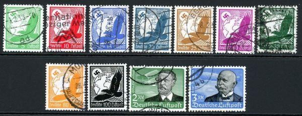 Germany 1934 SG.526-536 F/U (2)