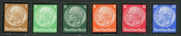 Germany 1934 SG.545-550 U/M