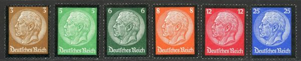 Germany 1934 SG.545-550 U/M