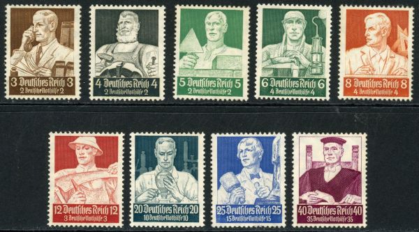 Germany 1934 SG.551-559 U/M