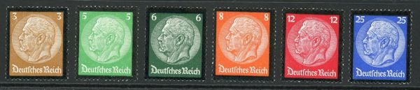 Germany 1934 SG545-550 U/M