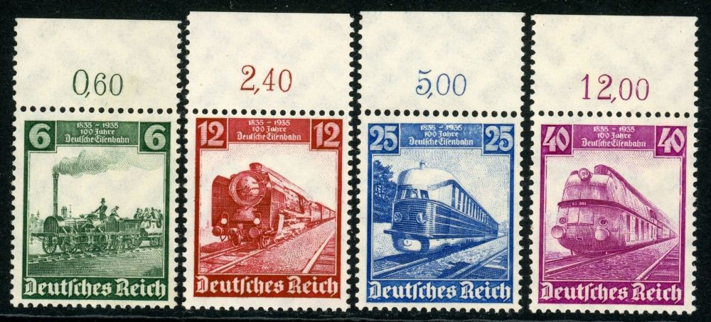 Germany 1935 SG.577-580 U/M (mounted on tabs)