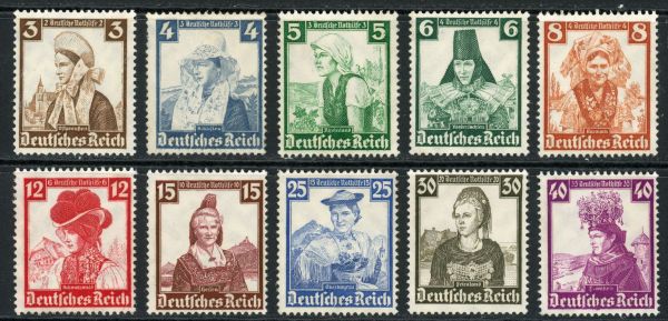 Germany 1935 SG.585-594 U/M