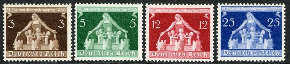 Germany 1936 SG.614-617 U/M