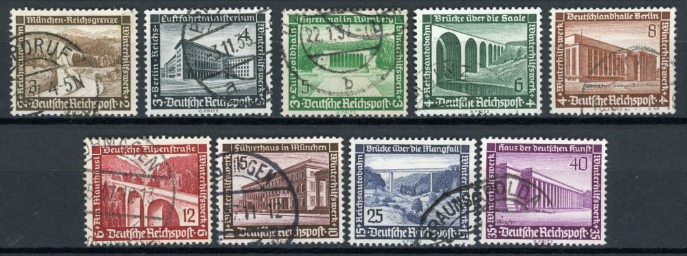 Germany 1936 SG.623-631 F/U (2)