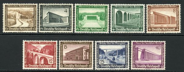 Germany 1936 SG.623-631 U/M (2)