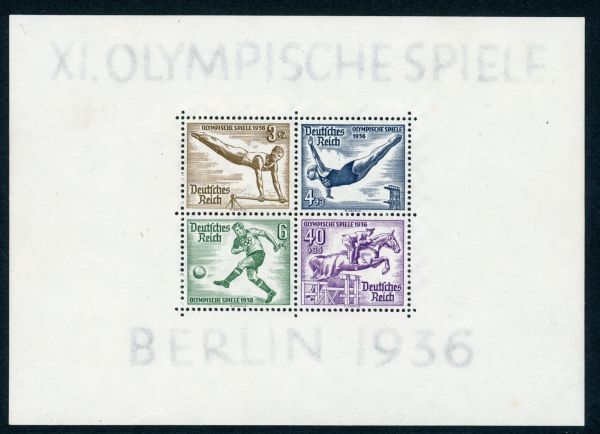 Germany 1936 SG.MS613a L/M/M (2 sheets)