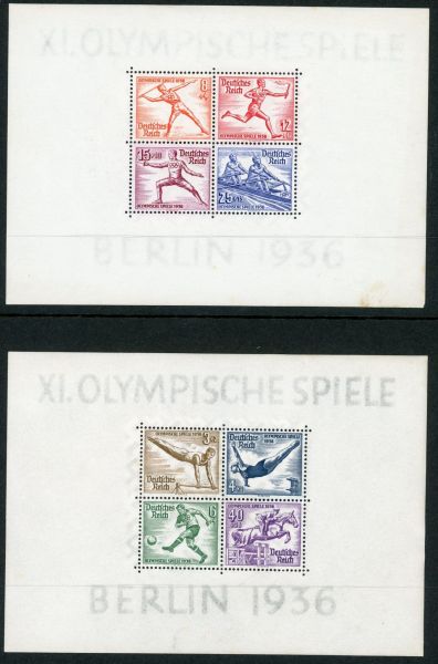 Germany 1936 SG.MS613a U/M (2 sheets)