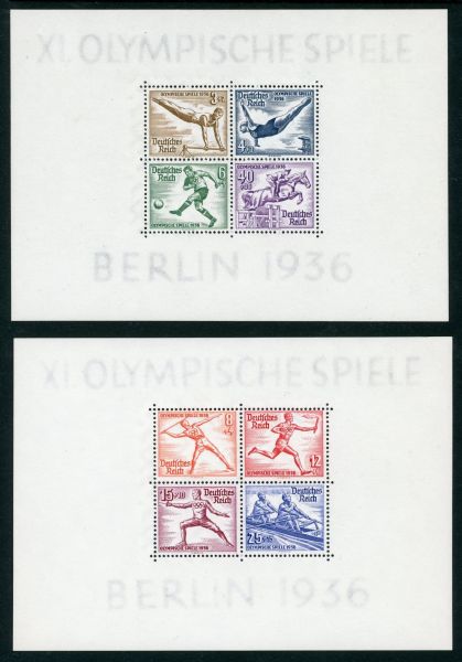 Germany 1936 SG.MS613a U/M (2 sheets)