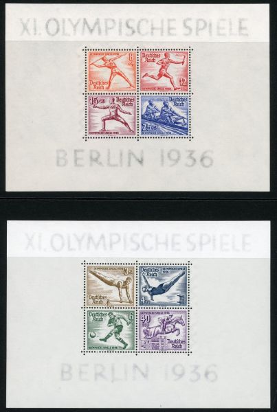 Germany 1936 SG.MS613a U/M (2 sheets)