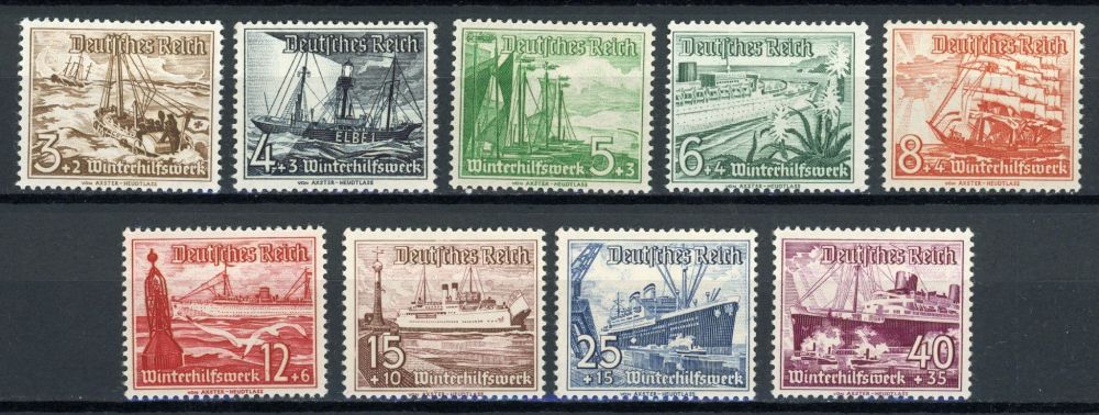 Germany 1937 SG.639-647 U/M