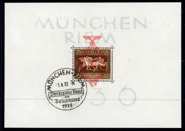 Germany 1937 SG.MS637a F/U (1)