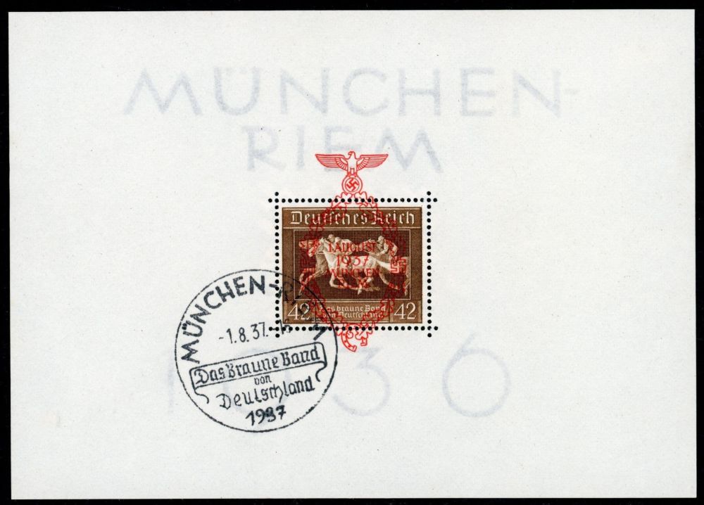 Germany 1937 SG.MS637a F/U