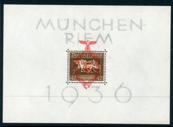 Germany 1937 SG.MS637a U/M