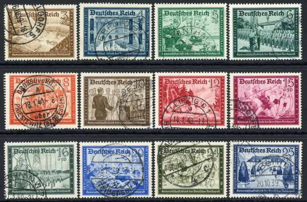 Germany 1939 SG.690-701 F/U (1)