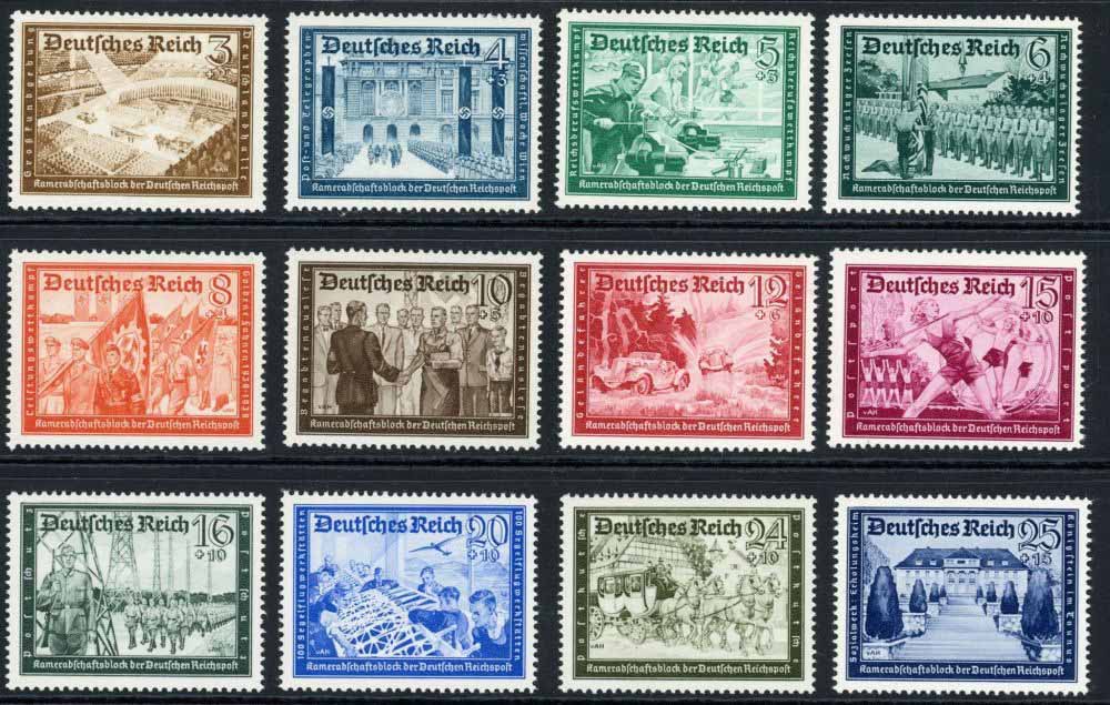 Germany 1939 SG.690-701 U/M