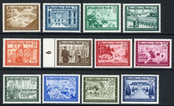 Germany 1939 SG.690-701 U/M (2)