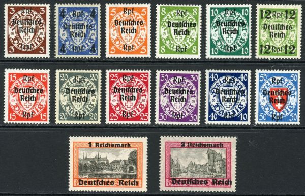 Germany 1939 SG.704-717 U/M