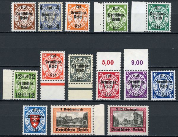 Germany 1939 SG.704-717 U/M