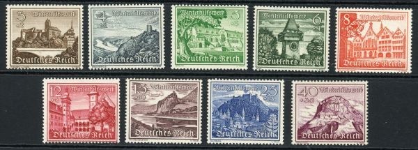 Germany 1939 SG.718-726 U/M