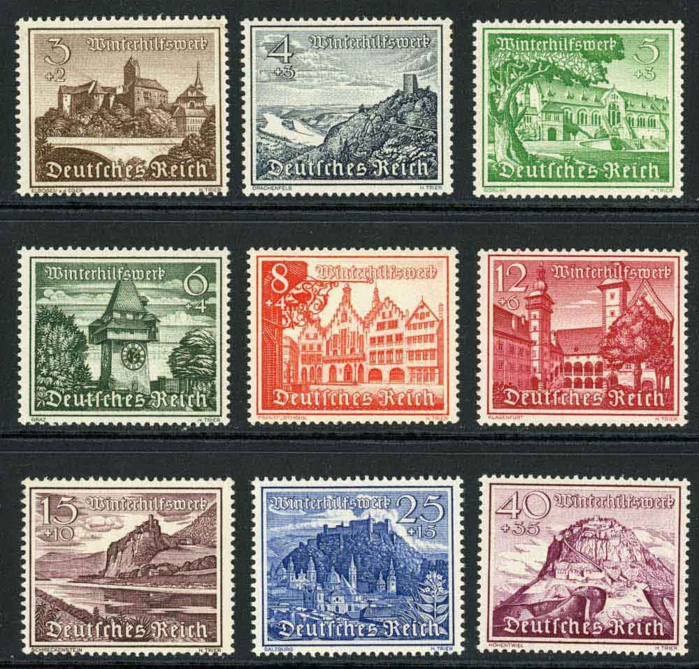 Germany 1939 SG.718-726 U/M