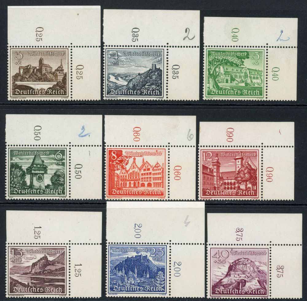 Germany 1939 SG.718-726 U/M (1)