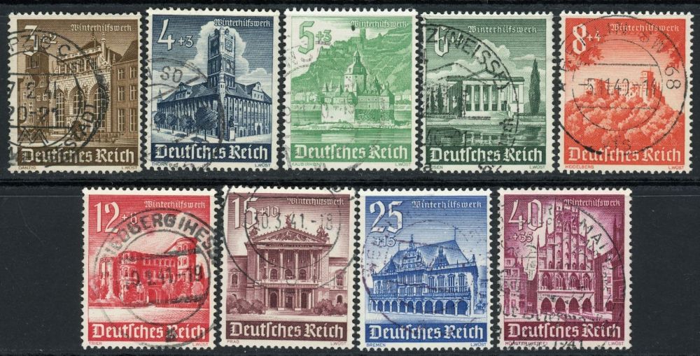 Germany 1940 SG.739-747 F/U (1)