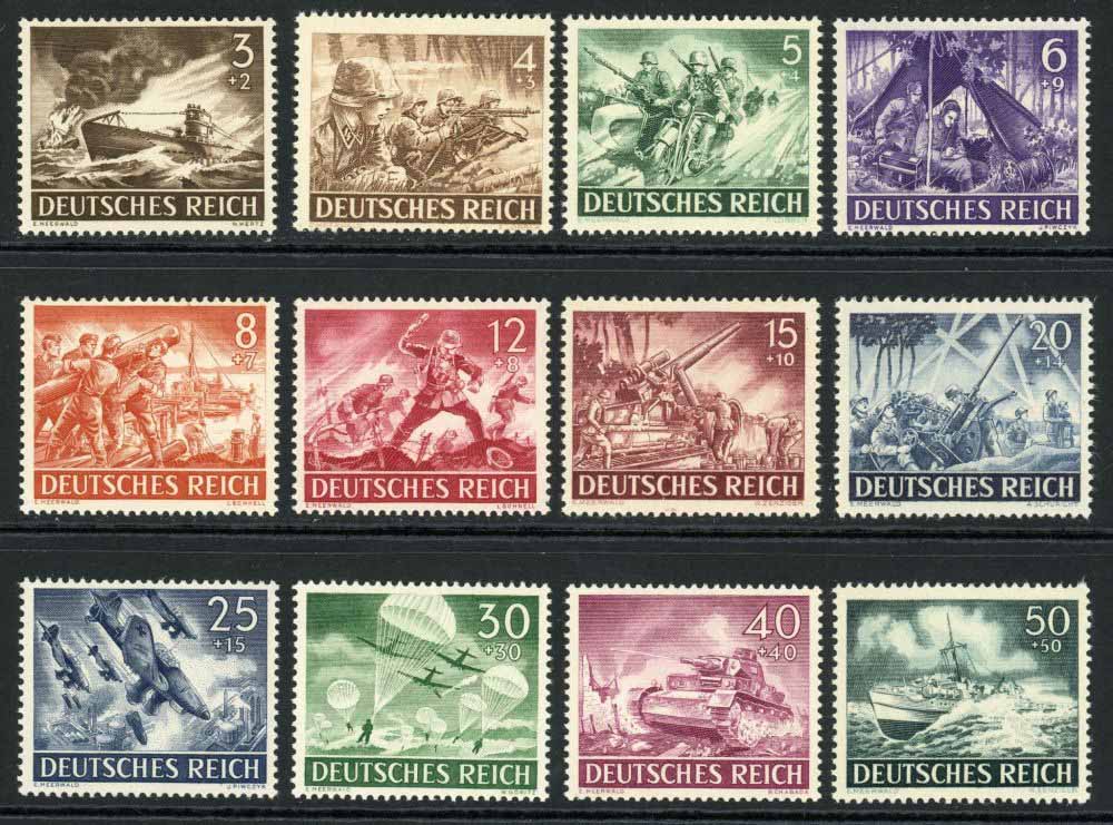 Germany 1943 SG.819-830 U/M