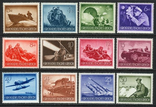 Germany 1943 SG.819-830 U/M