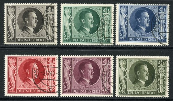 Germany 1943 SG.832-837 F/U (2)