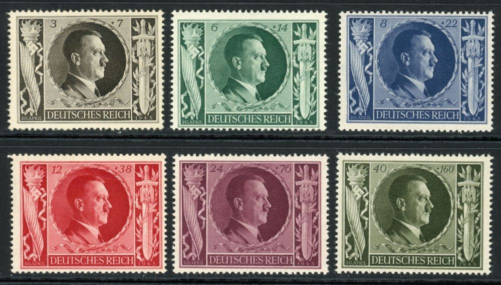 Germany 1943 SG.832-837 U/M