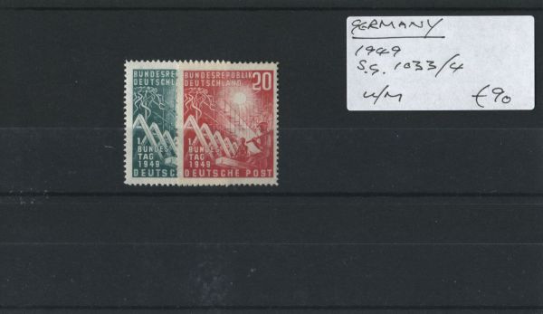 Germany 1949 SG.1033-4 U/M