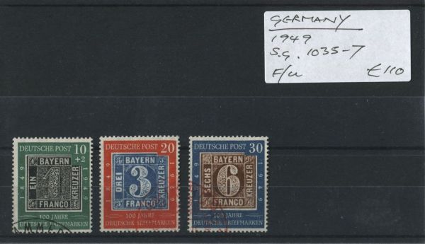 Germany 1949 SG.1035-7 F/U