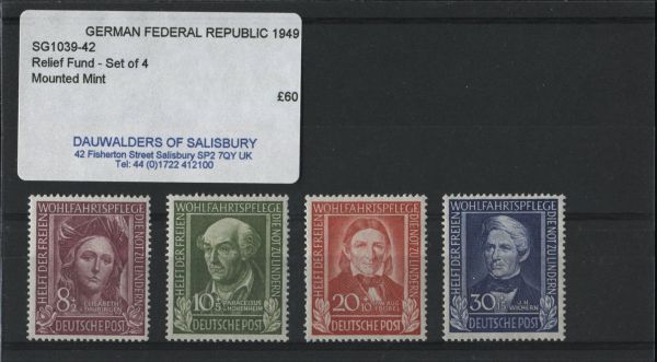 Germany 1949 SG.1039-42 M/M