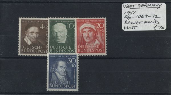 Germany 1951 SG.1069-72 Mint