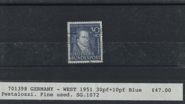 Germany 1951 SG.1072 F/U