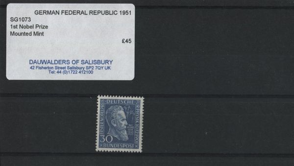 Germany 1951 SG.1073 M/M