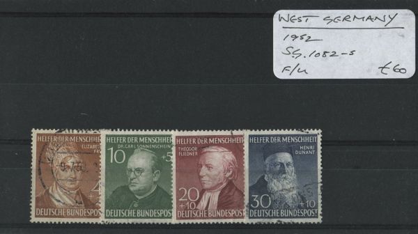 Germany 1952 SG.1082-5 F/U (Lot 2)